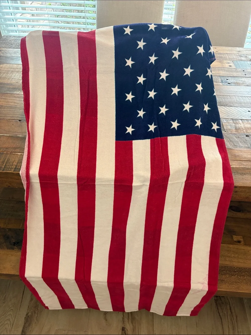 American Flag Canvas Tote Bag & Two Beach Towels NWT